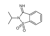 1,1-dioxo-2-propan-2-yl-1,2-benzothiazol-3-imine结构式