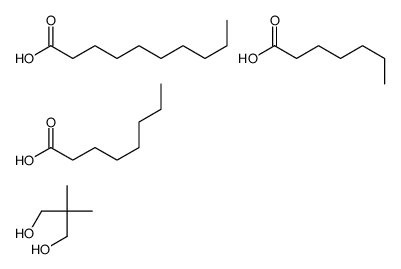 decanoic acid,2,2-dimethylpropane-1,3-diol,heptanoic acid,octanoic acid Structure