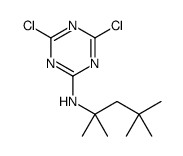 4,6-dichloro-N-(2,4,4-trimethylpentan-2-yl)-1,3,5-triazin-2-amine Structure