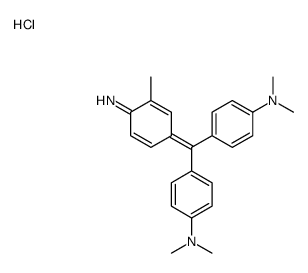 [4-[(4-amino-3-methylphenyl)-[4-(dimethylamino)phenyl]methylidene]cyclohexa-2,5-dien-1-ylidene]-dimethylazanium,chloride Structure