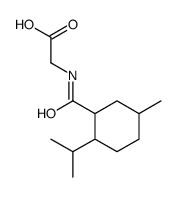 2-[(5-methyl-2-propan-2-ylcyclohexanecarbonyl)amino]acetic acid结构式