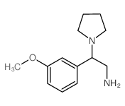 2-(3-METHOXYPHENYL)-2-PYRROLIDIN-1-YLETHANAMINE structure