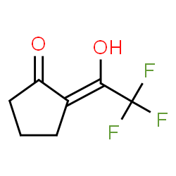 Cyclopentanone, 2-(2,2,2-trifluoro-1-hydroxyethylidene)-, (Z)- (9CI) Structure