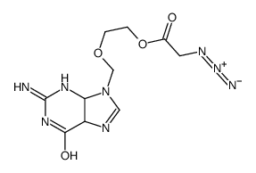 2-[(2-amino-6-oxo-4,5-dihydro-1H-purin-9-yl)methoxy]ethyl 2-azidoacetate结构式