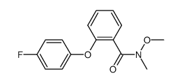 2-(4-fluorophenoxy)-O,N-dimethylbenzamide结构式