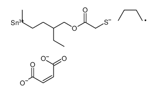 2-ethylhexyl [(2-butyl-4,7-dihydro-4,7-dioxo-1,3,2-dioxastannepin-2-yl)thio]acetate结构式