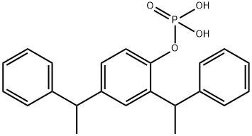 2,4-bis(1-phenylethyl)phenyl hydrogenphosphate Structure