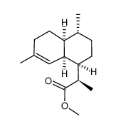 2-(4,7-dimethyl-(1α-H),2,3,(4β-H),(4aα-H),5,6,(8aα-H)-octahydronaphthalen-1-yl)propionic acid methyl ester结构式