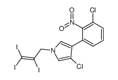 1-(2',3',3'-triiodoallyl)-3-chloro-4-(3''-chloro-2''-nitrophenyl)pyrrole Structure