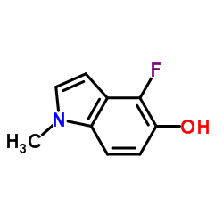 1H-Indol-5-ol,4-fluoro-1-methyl-结构式