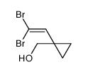 [1-(2,2-dibromoethenyl)cyclopropyl]methanol Structure