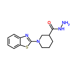 1-(1,3-Benzothiazol-2-yl)-3-piperidinecarbohydrazide结构式