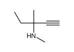 N,3-dimethylpent-1-yn-3-amine Structure