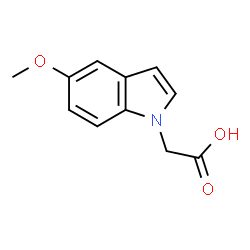 (5-Methoxy-1H-indol-1-yl)acetic acid结构式