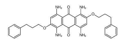 1,4,5,8-tetraamino-2,6-bis(3-phenylpropoxy)anthracene-9,10-dione Structure