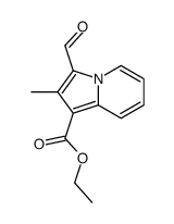 ethyl 3-formyl-2-methylindolizine-1-carboxylate Structure