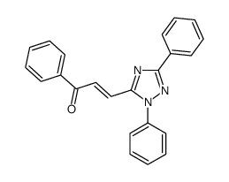 3-(2,5-diphenyl-1,2,4-triazol-3-yl)-1-phenylprop-2-en-1-one结构式