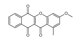 3-methoxy-1-methylbenzo[b]xanthene-6,11,12-trione结构式