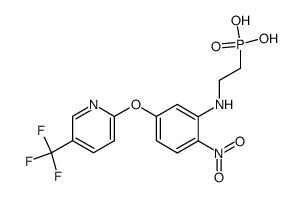 {2-[2-Nitro-5-(5-trifluoromethyl-pyridin-2-yloxy)-phenylamino]-ethyl}-phosphonic acid Structure