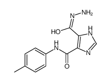 5-HYDRAZINOCARBONYL-1 H-IMIDAZOLE-4-CARBOXYLIC ACID P-TOLYLAMIDE Structure