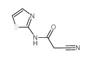 2-cyano-N-(1,3-thiazol-2-yl)acetamide structure