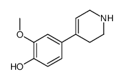 2-methoxy-4-(1,2,3,6-tetrahydropyridin-4-yl)phenol Structure