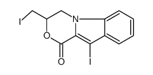 10-iodo-3-(iodomethyl)-3,4-dihydro-[1,4]oxazino[4,3-a]indol-1-one Structure