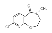 Pyrido[3,2-f]-1,4-oxazepin-5(2H)-one, 8-chloro-3,4-dihydro-4-methyl结构式