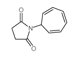 2,5-Pyrrolidinedione,1-(2,4,6-cycloheptatrien-1-yl)-结构式