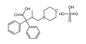 4-(3-carboxy-2-methyl-3,3-diphenylpropyl)morpholinium hydrogen sulphate picture