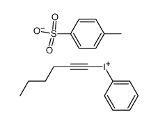 1-hexynyl(phenyl)iodonium tosylate Structure