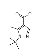 methyl 1-tert-butyl-5-methylpyrazole-4-carboxylate Structure