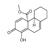 methyl 4-hydroxy-3-oxo-9βH-15,16-bisnorpodocarpa-1,4,7-trien-17-oate结构式