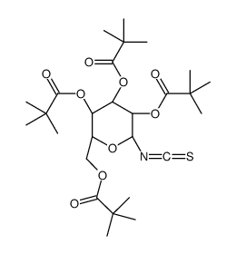 2,3,4,6-tetra-o-pivaloyl-beta-d-glucopyranosyl isothiocyanate Structure