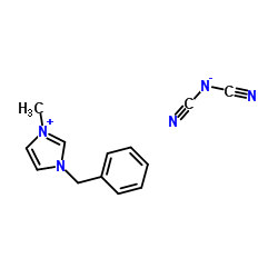 1-苄基-3-甲基咪唑二腈胺盐结构式