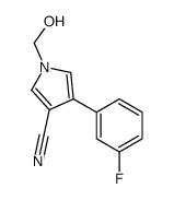 4-(3-FLUOROPHENYL)-1-(HYDROXYMETHYL)-1H-PYRROLE-3-CARBONITRILE结构式