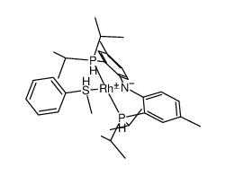 (N(C6H3(CH3)P(CH(CH3)2)2)2)Rh(thioanisole) Structure