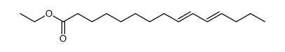 (9E,11E)-Pentadeca-9,11-dienoic acid ethyl ester结构式