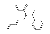 N-((E)-Penta-2,4-dienyl)-N-(1-phenyl-ethyl)-acrylamide Structure