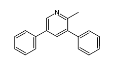 2-methyl-3,5-diphenyl pyridine Structure