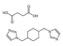 butanedioic acid,1-[[4-(imidazol-1-ylmethyl)cyclohexyl]methyl]imidazole Structure