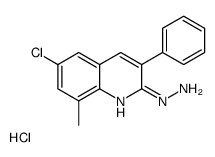 6-Chloro-2-hydrazino-8-methyl-3-phenylquinoline hydrochloride structure