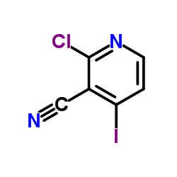 2-氯-4-碘-3-氰基吡啶结构式