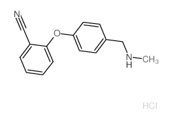 2-{4-[(Methylamino)methyl]phenoxy}benzonitrile hydrochloride Structure