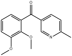 5-(2,3-Dimethoxybenzoyl)-2-methylpyridine结构式