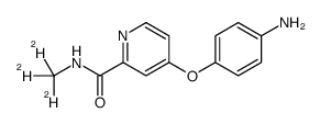 [4-(4-氨基苯氧基)(2-吡啶基)]-N-(甲基-D3)甲酰胺结构式