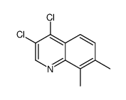 3,4-dichloro-7,8-dimethylquinoline结构式