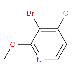 3-Bromo-4-chloro-2-methoxypyridine structure