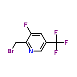 2-(Bromomethyl)-3-fluoro-5-(trifluoromethyl)pyridine结构式