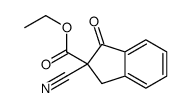 ethyl 2-cyano-3-oxo-1H-indene-2-carboxylate Structure